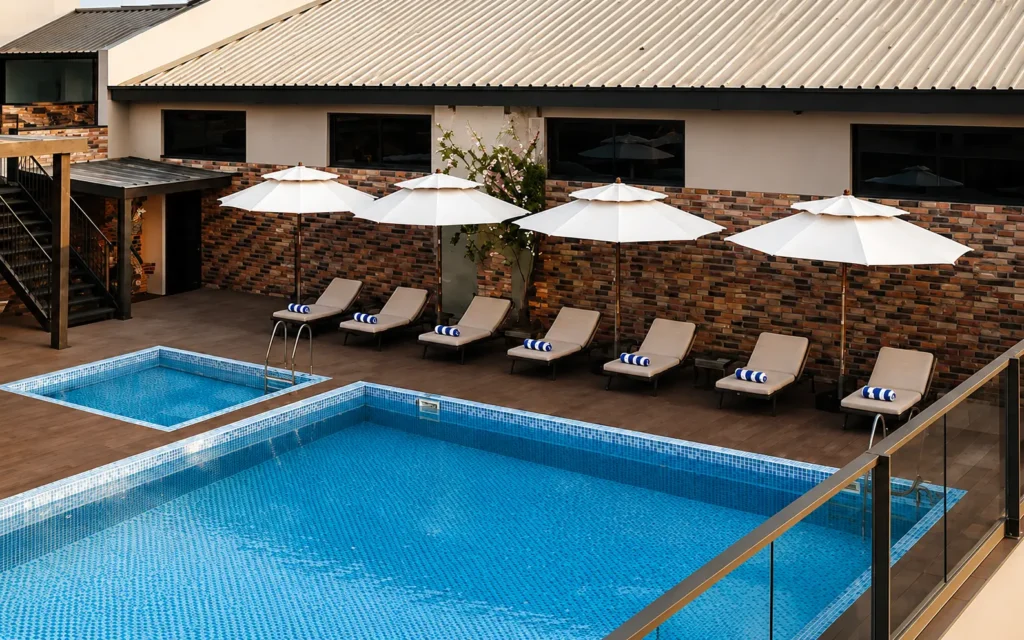 poolside furniture goa villas resorts